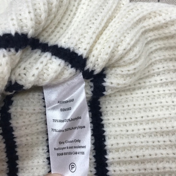 ATM Anthony Thomas Melillo Stripe Wool Blend Sweat - Picture 6 of 6